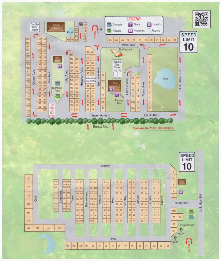 Map of Dade City Resort | 55+ MH & RV Resort in Dade City, FL